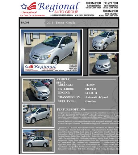 2011 toyota corolla