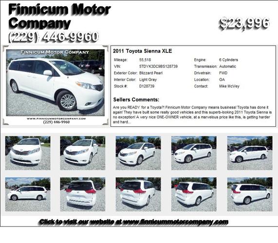 2011 Toyota Sienna XLE - Affordable Cars For Sale