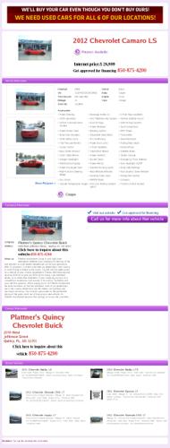 2012 chevrolet camaro ls finance available 1118902 rwd