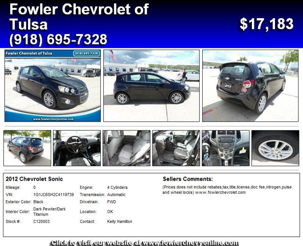 2012 Chevrolet Sonic - Needs New Owner