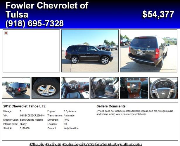 2012 Chevrolet Tahoe LTZ - You will be Amazed
