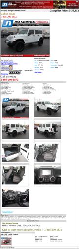 2012 jeep wrangler unlimited sahara 52253a 6 cyl.