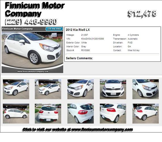 2012 Kia Rio5 LX - Must Sell