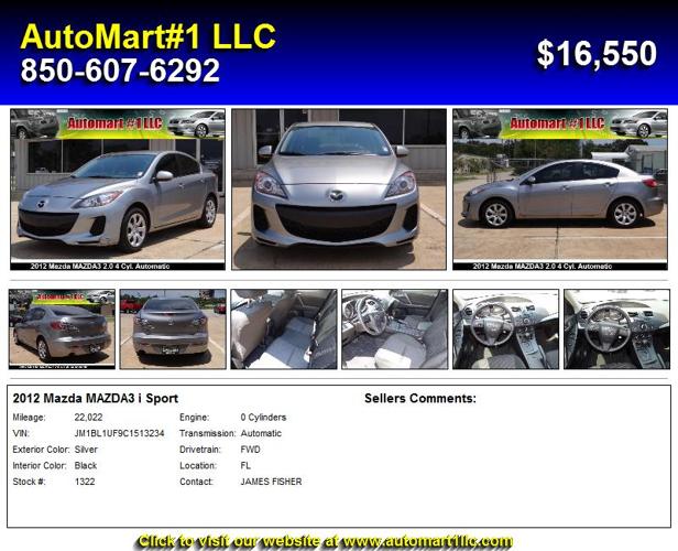 2012 Mazda MAZDA3 i Sport - Call Now