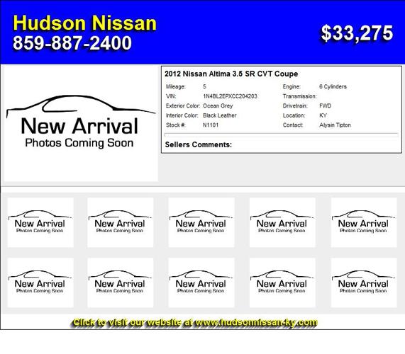 2012 Nissan Altima 3.5 SR CVT Coupe - No Need to continue Shopping