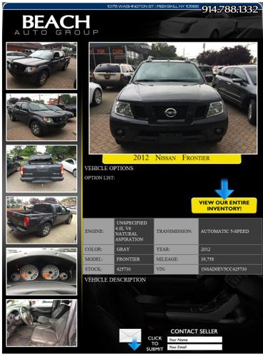 2012 Nissan Frontier Pro Crew Cab SWB 5A Pick Up