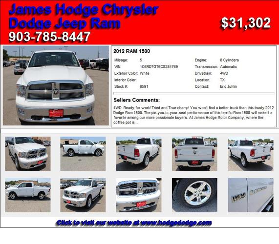 2012 RAM 1500 - Priced to Sell