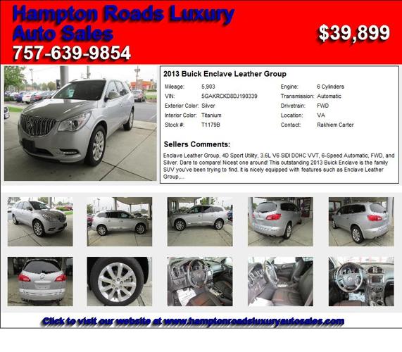 2013 Buick Enclave Leather Group - Affordable Used Cars