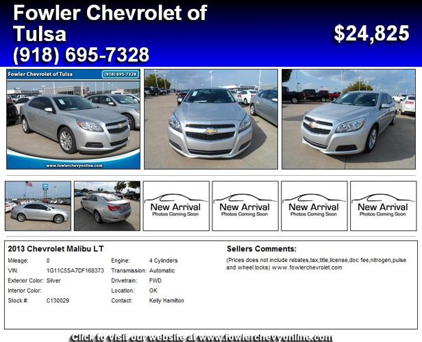 2013 Chevrolet Malibu LT - Priced to Move