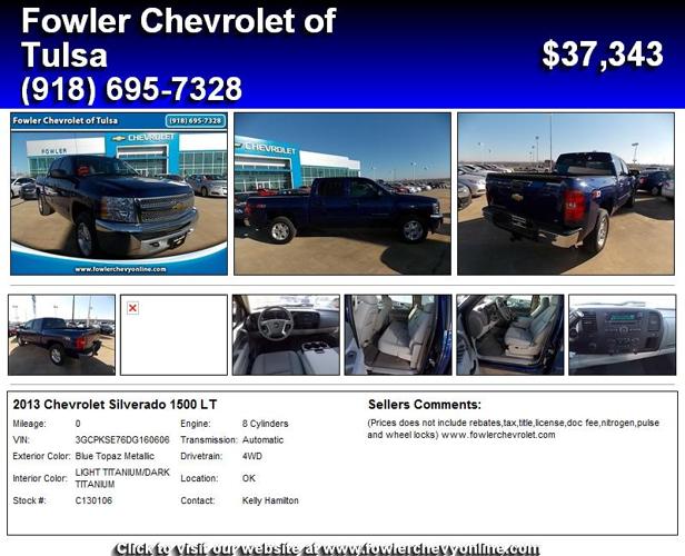 2013 Chevrolet Silverado 1500 LT - Priced to Sell