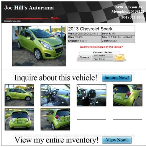??2013 Chevrolet Spark - GREEN I4