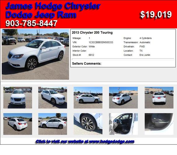 2013 Chrysler 200 Touring - Buy Me