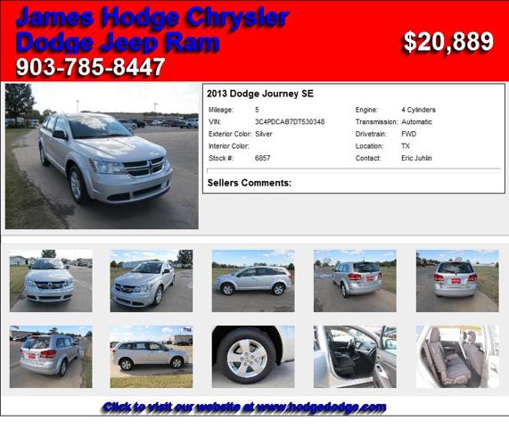 2013 Dodge Journey SE - Must Sell