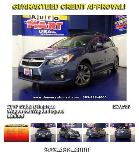 2013 Subaru Impreza Wagon 5d Wagon i Sport Limited - Bad Credit Welcome