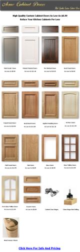 $21.58, Pre-Primed Shaker Style Wood Kitchen Cabinet Doors Starting At $21.58