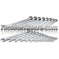 23 Piece SuperKrome® Fractional Combination Wrench Set