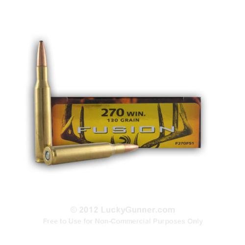 270 - 130 gr Fusion - Federal Fusion - 20 Rounds