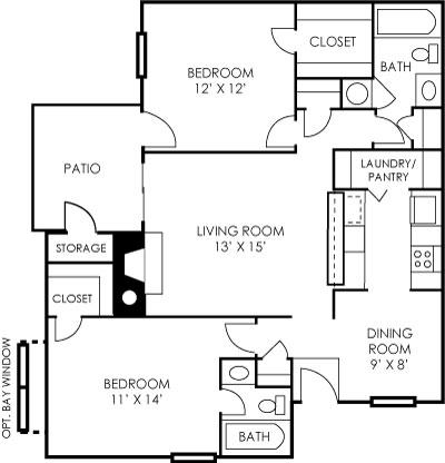 2 bedrooms Apartment - Imagine rolling hills.