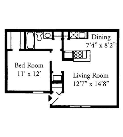 2 bedrooms Apartment - Live well at Rivercreek. 626/mo