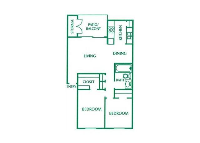 2 bedrooms - Mosswood Apartments is located at Victoria. Washer/Dryer Hookups!