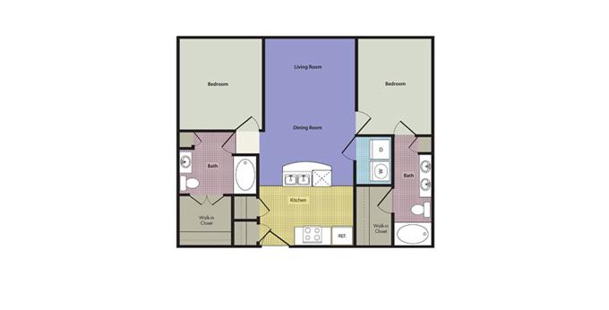 2br Legacy Village Apartment Homes Apartment Community Model: Altamura at Lakeside Ph. (866) 659-3583