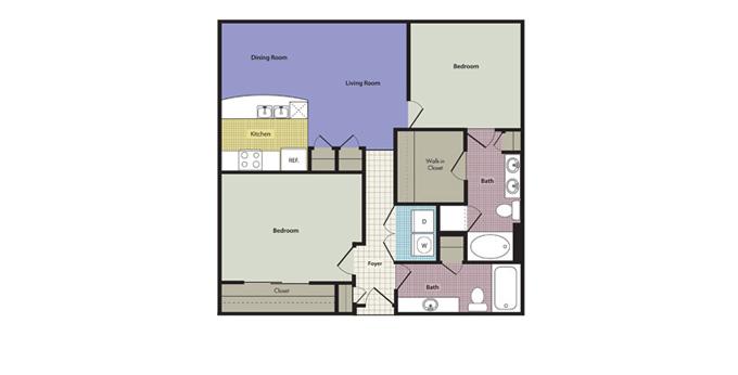 2br Legacy Village Apartment Homes Apartment Community Model: Capri at Acqua Ph. (866) 659-3583