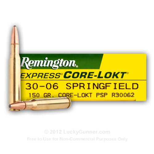 30-06 - 150 gr PSP - Remington Core-Lokt - 200 Rounds