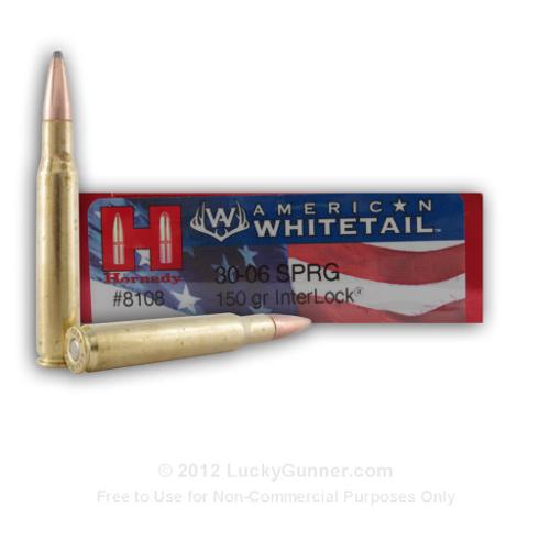30-06 - 150 gr SP - Hornady American Whitetail - 20 Rounds
