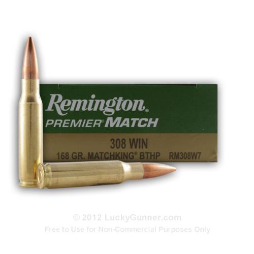 308 - 168 gr - MatchKing BTHP - Remington Premier - 20 Rounds