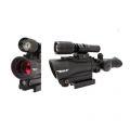 30mm Red Dot w/Red Laser/140 Lumen Light