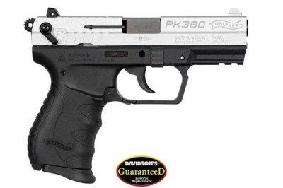 $387.20, Walther, USA WAN40002 PK380 Pistol .380 Auto 3.6in 8rd Nickel Black NIL