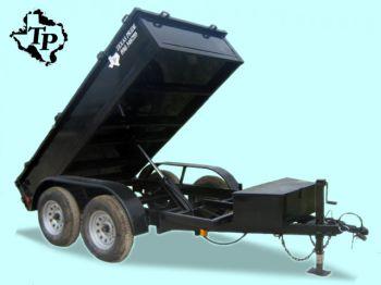 $3,494.02, 2012 5ftx10ft hydraulic bumper pull tandem axle dump trailer 7,000lb gvwr Dt 5x10
