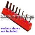 3/8 in. Drive Universal Magnetic Red Socket Holder 10-19mm