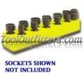 3/8 in. Drive Universal Yellow 11 Hole Impact Socket Holder 9-19mm