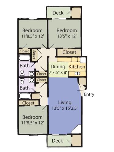 3 bedrooms - Cape Apartments in ington. Pet OK!