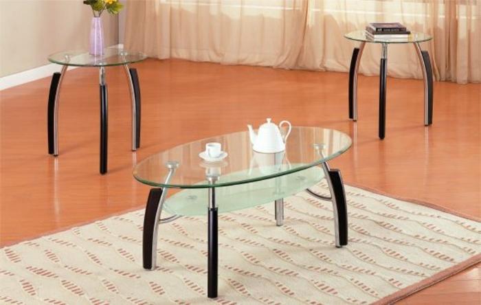 3 Pc. Oval Occasional Table Set