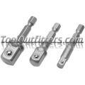 3 Pc Power Drill Socket Adapter