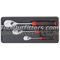 3 Piece 84 Tooth Ratchet Set with Cushion Grip Handles