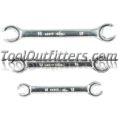 3 Piece Metric Flare Nut Wrench Set