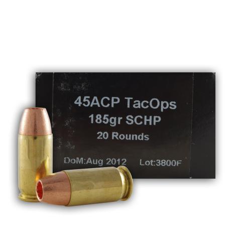 45 ACP - 185 gr SCHP - PNW Arms - 20 Rounds