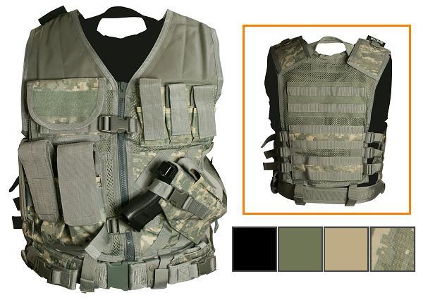 $46.99, NcStar Tactical Vest Digital Camo ACU XXL