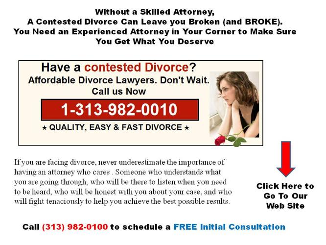 $499,00+++ Cheap Divorce Lawyer in Flint, Northville , Livoina, Redford, Inkster, Dearborn (MI) ++