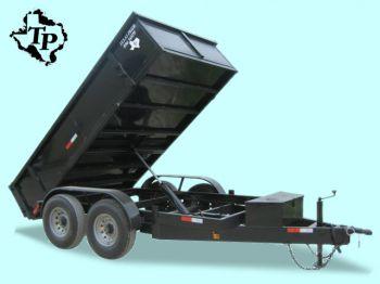 $4,994.02, 2012 7ftx12ft hydraulic bumper pull tandem axle dump trailer 12,000lb gvwr Dt 7x12