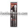 4 Piece 120XP Full Polish Flex Teardrop Ratchet Set