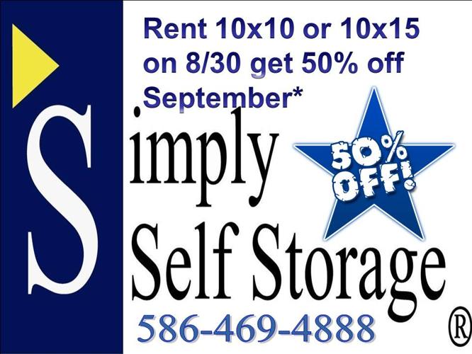 *50% off September 10x10 10x15 Military discounts storage moving