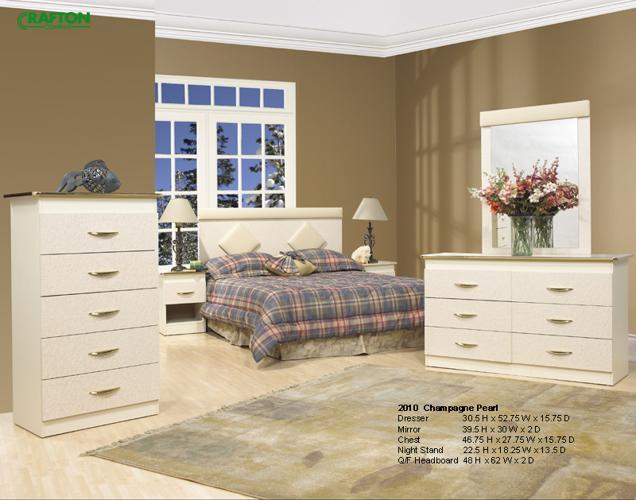 5PC Bedroom Suite --offered in pearl or ebony