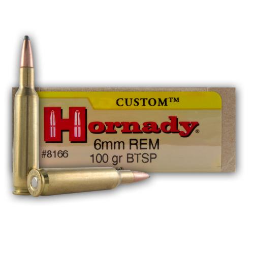 6mm Remington - 100 gr BTSP Interlock - Hornady - 20 Rounds