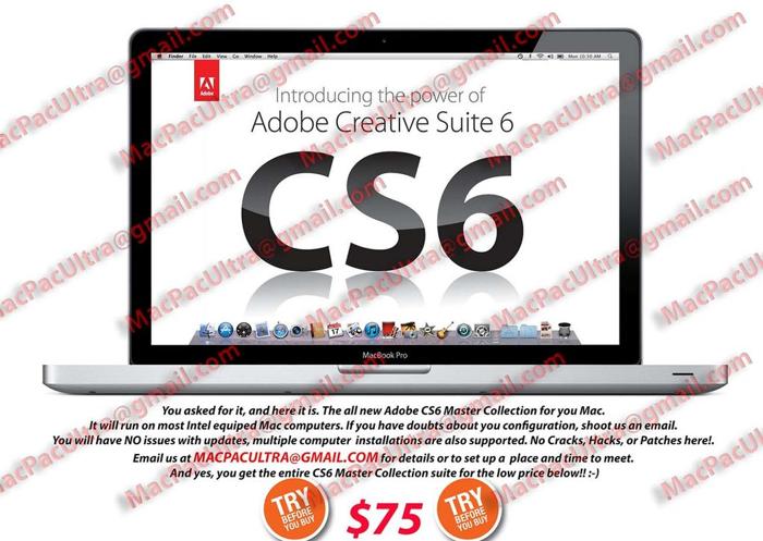 ⇶ x̄ Adobe CS6 Master Collection for Mac