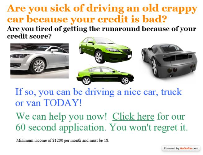 █ ;◄ █ 100% auto loan approval bad credit ok everyones approved try now!