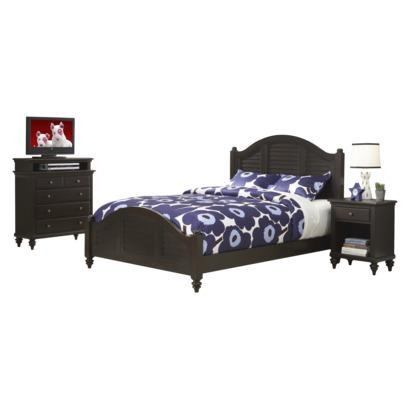 ▷▷ Queen Bedroom Furniture Collection: Bermuda Bed, Night Stand & TV For Sales